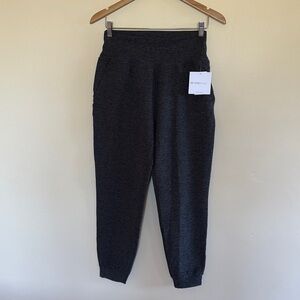 NWT Beyond Yoga Black Charcoal Spacedye Midi Jogger sz M